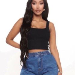 Fashion Nova Denim Cargo Joggers 