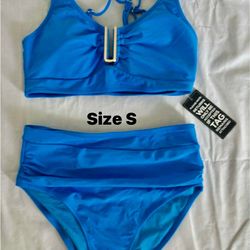 New women swimsuit size small color blue