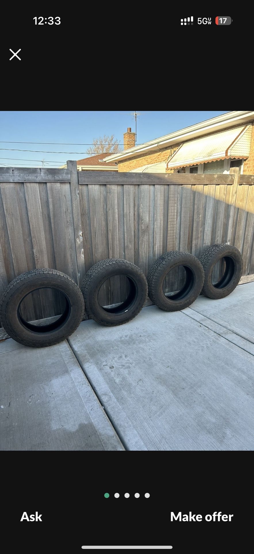 GOODYEAR WRANGLER TRAILRUNNER AT LT275/65R20 ALL SEASON TIRE 