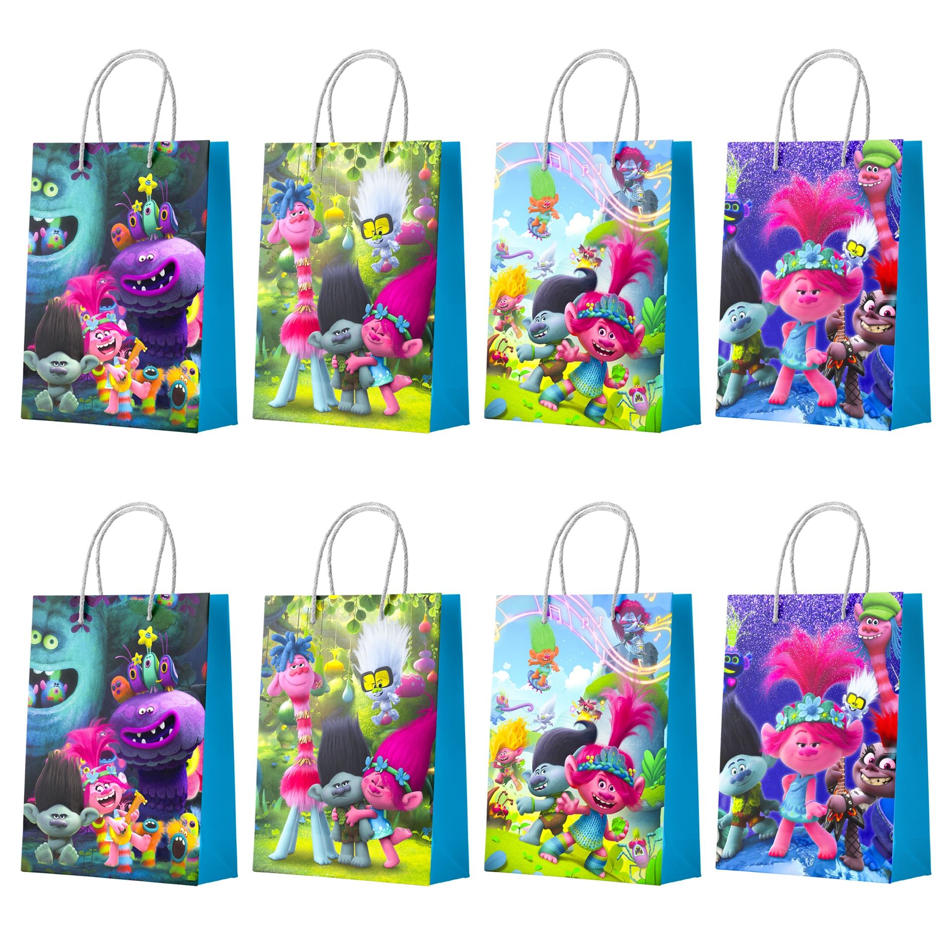 16pcs Trolls Party Gift Bags (New, Unopened)