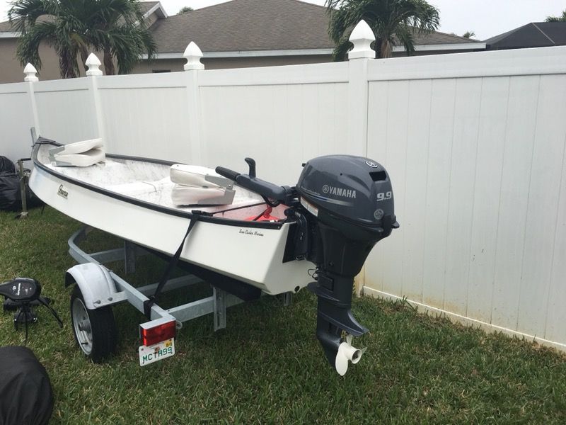 Gheenoe 15’4 Highsider Fishing Boat ( Like New ) LOW MOTOR HOURS for