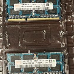 Pair Of 4GB PC3 SODIMM Laptop Ram 