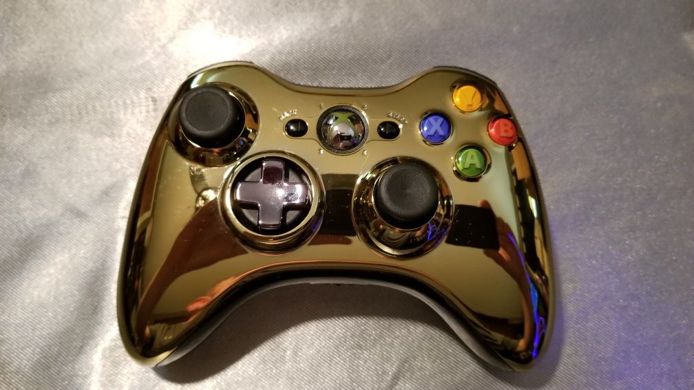 CHROME GOLD XBOX360 SPECIAL ADDITION CONTROLLER 