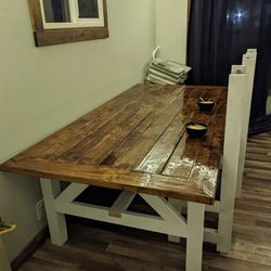 Handcrafted Table And Chairs