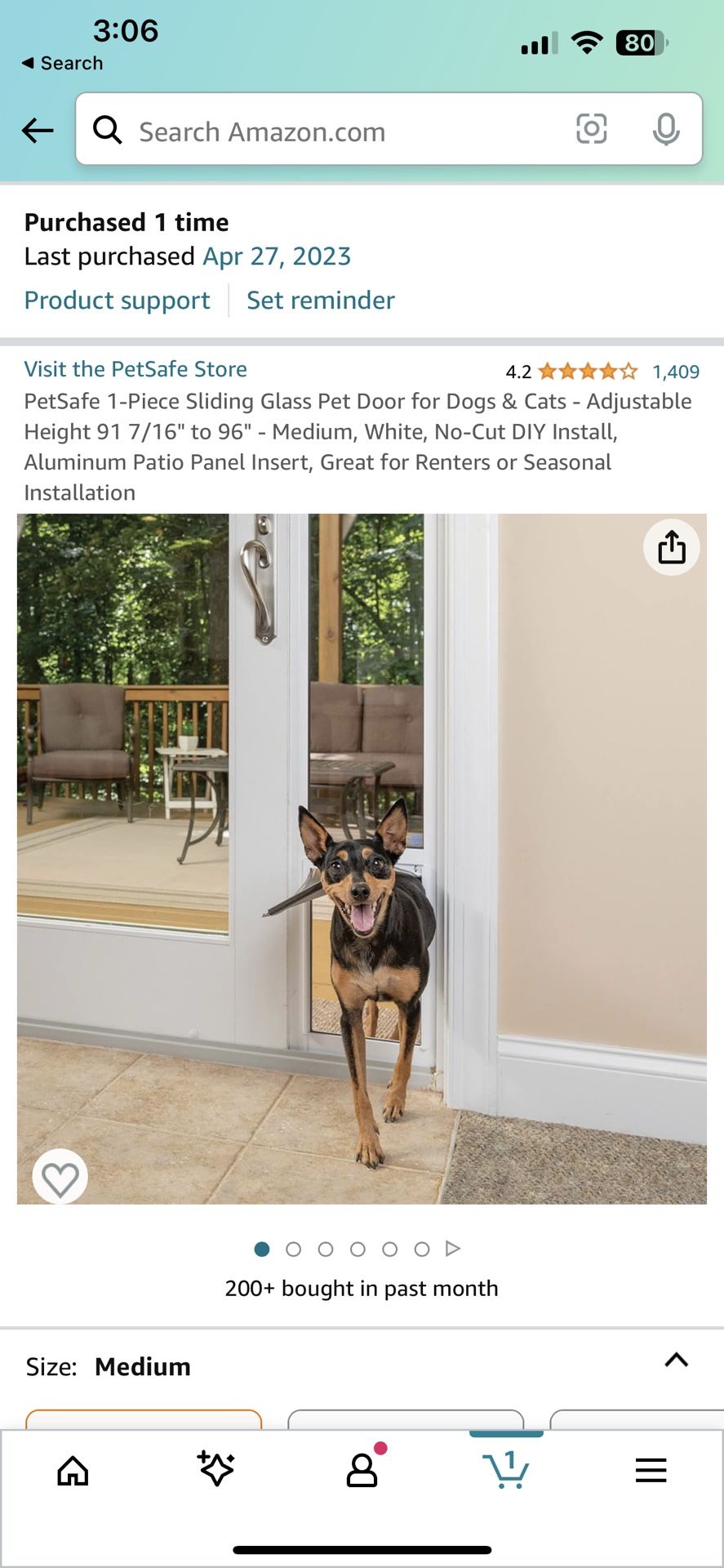 96” Pet Door