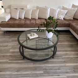 Beautiful glass coffee table