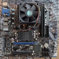Budget Gaming PC Micro-ATX Motherboard Assembly (w/CPU+RAM)