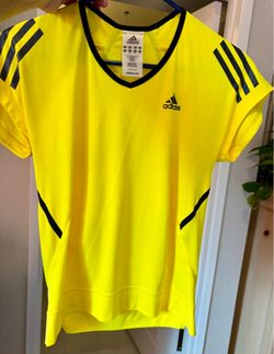 Adidas Clima365 Formotion Women’s Tennis Shirt – Neon Yellow & Black – XS