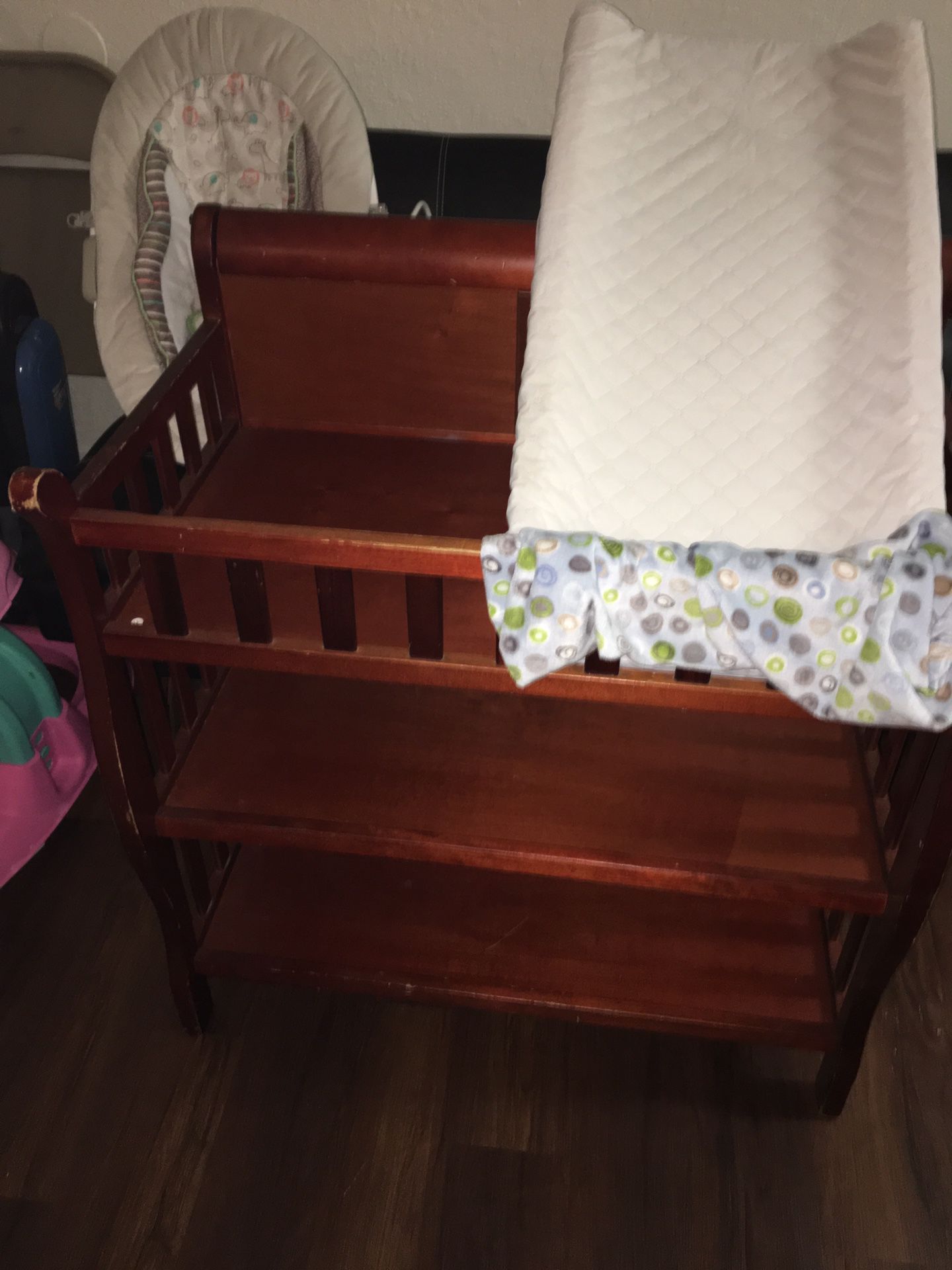 Changing table, pad and cover