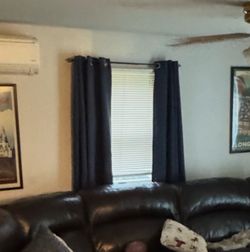 Navy blue curtains