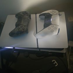 Ps5 Digital two controllers headset alienware t v thirty four inch widescreen curve t v