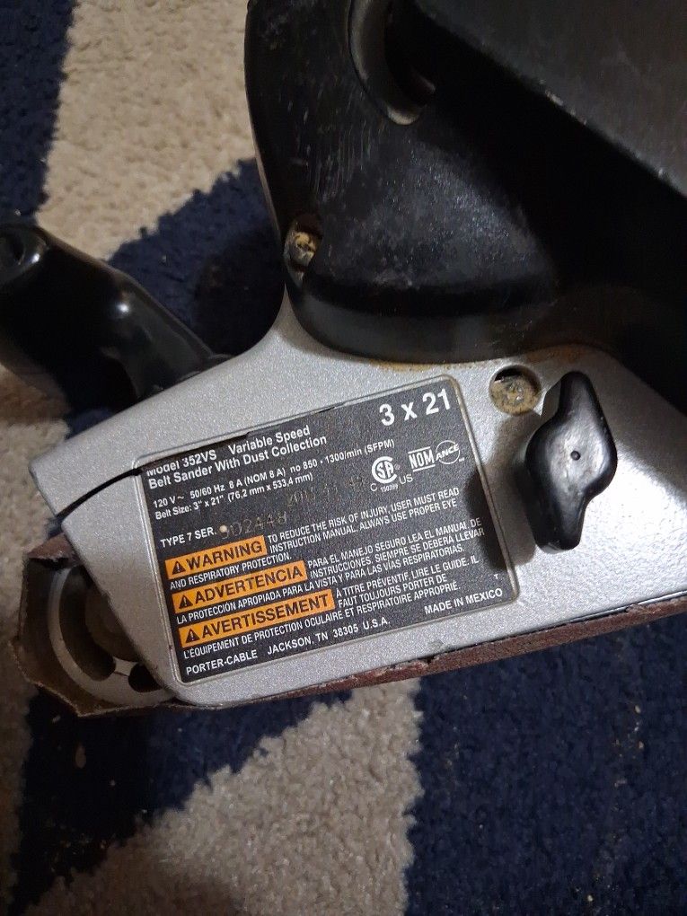 PorterCable Variable Speed Belt Sander