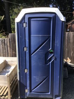 Porta potty, portable restroom