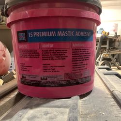 3 - 3.5 gallon buckets of premium mastic adhesive