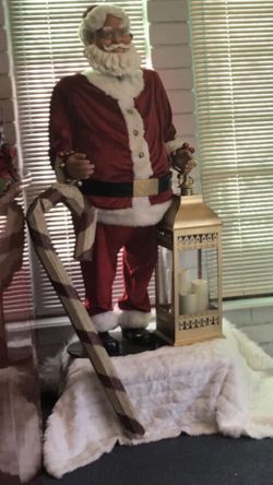 3.5 ft wood candy cane