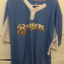 Milwaukee Brewers Mens Size 2XL Jersey