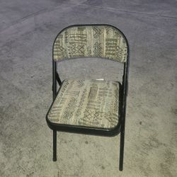 3 METAL FOLDING CHAIRS  $10 Each FIRM