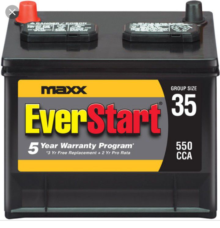 BRAND NEW Car Battery Everstart Maxx Group 35
