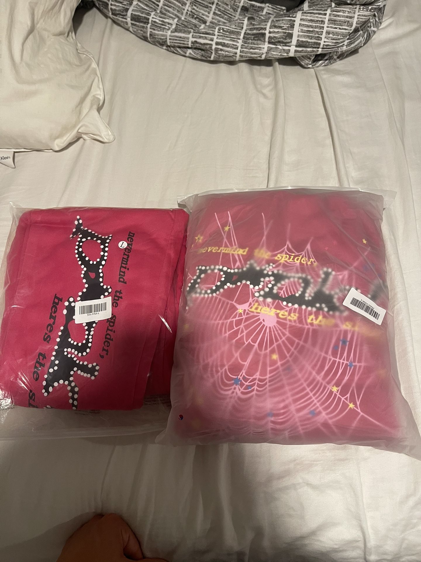 Pink Spider Hoodie Large