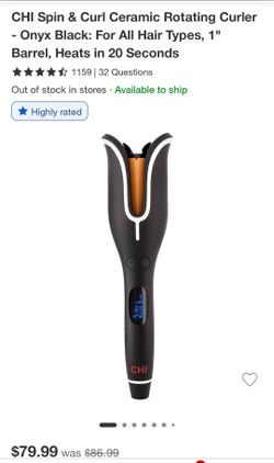 Chi curl & spin curler
