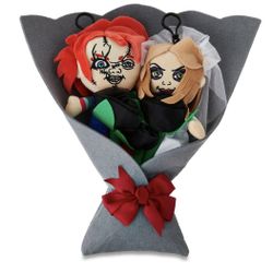 Valentine Chucky & Tiffany Plush Bouquet 