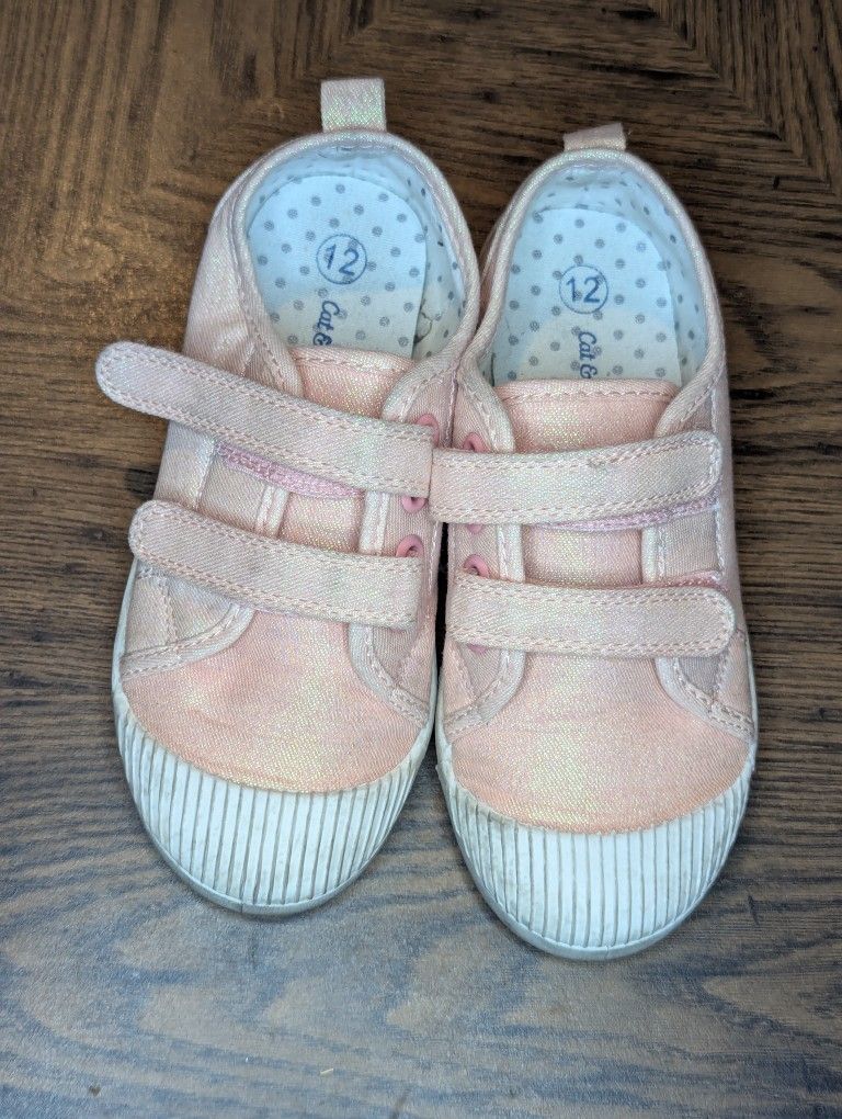 Cat & Jack pink toddler shoes size 12