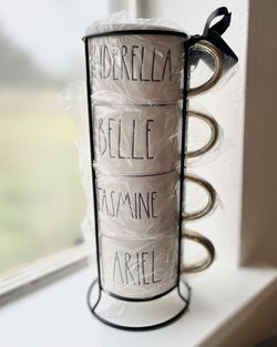 Rae Dunn Disney Princess Mug Set