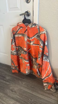 Brand new real tree, zip up sweater