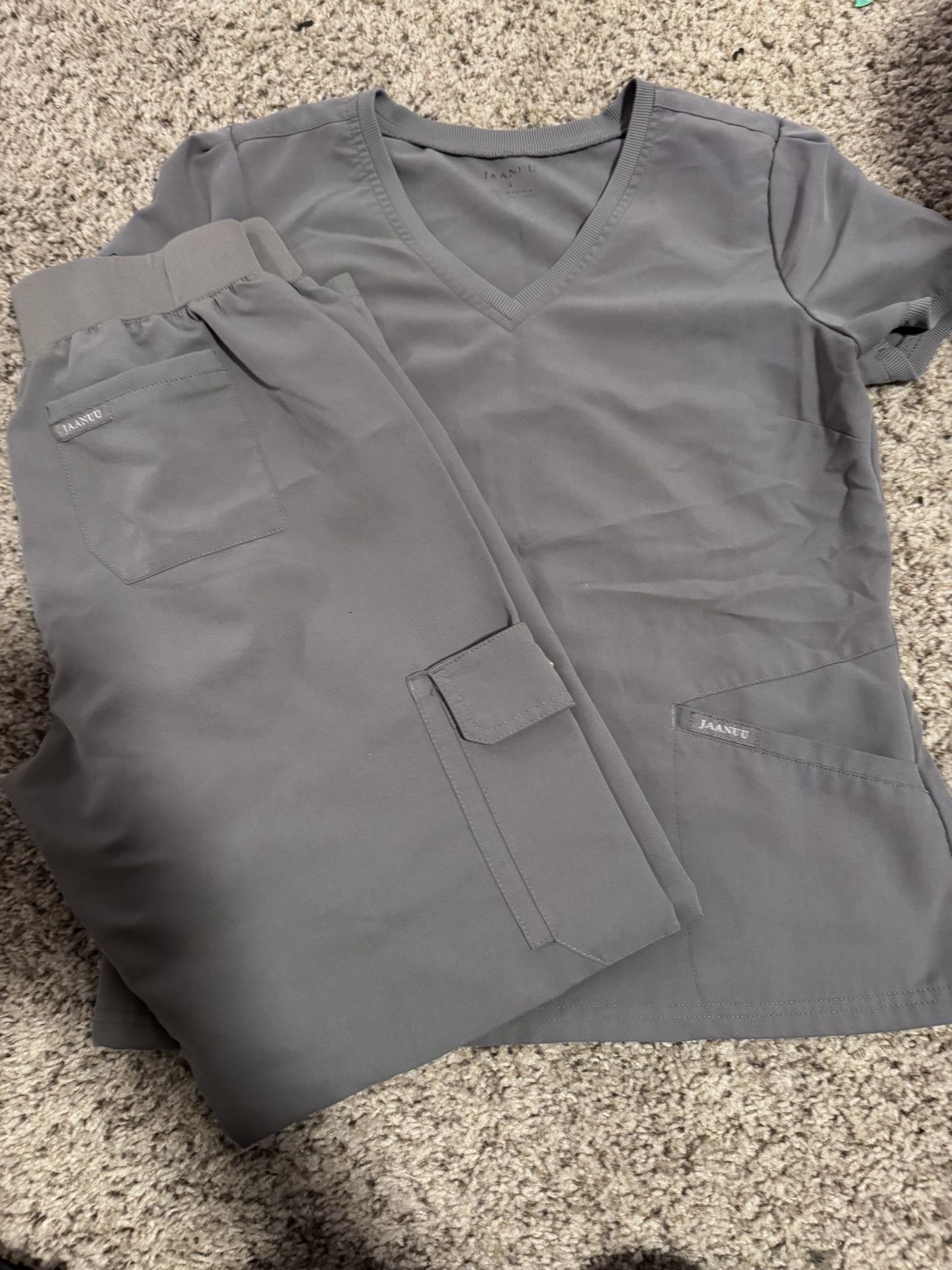 Jaanuu Grey Scrub Set 