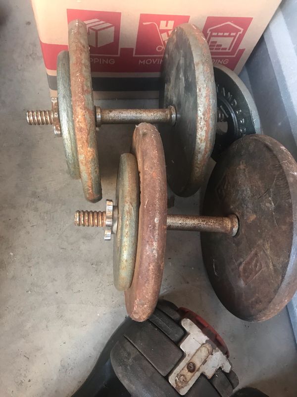 Dumbbells 140 lbs 70 for Sale in Portland, TX OfferUp