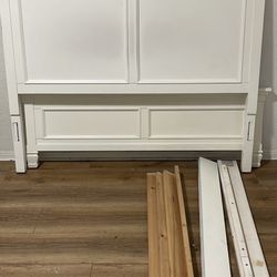 White Full Size Bed Frame