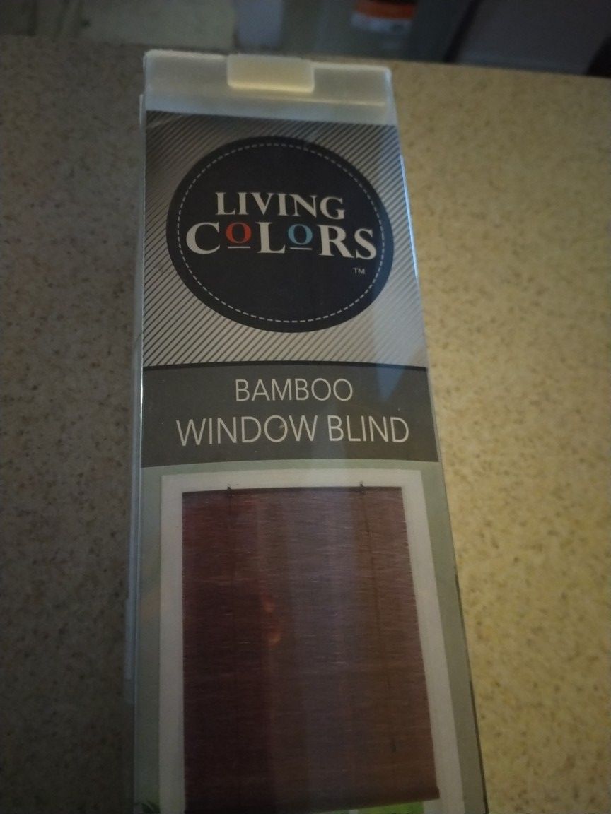 Brand New Unopened In Box Bamboo Blinds 24x72