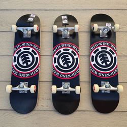 ELEMENT SKATEBOARD SIZE 7.75 AND 8.0 RETAIL AND WHOLESALE