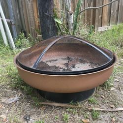 Copper Color Fire Pit Outdoor Camping 