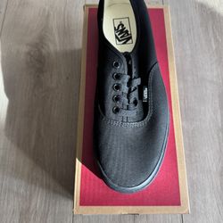 Vans Men Size 10.5 Black Low Canvas