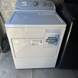 WHITE WHIRLPOOL GAS DRYER