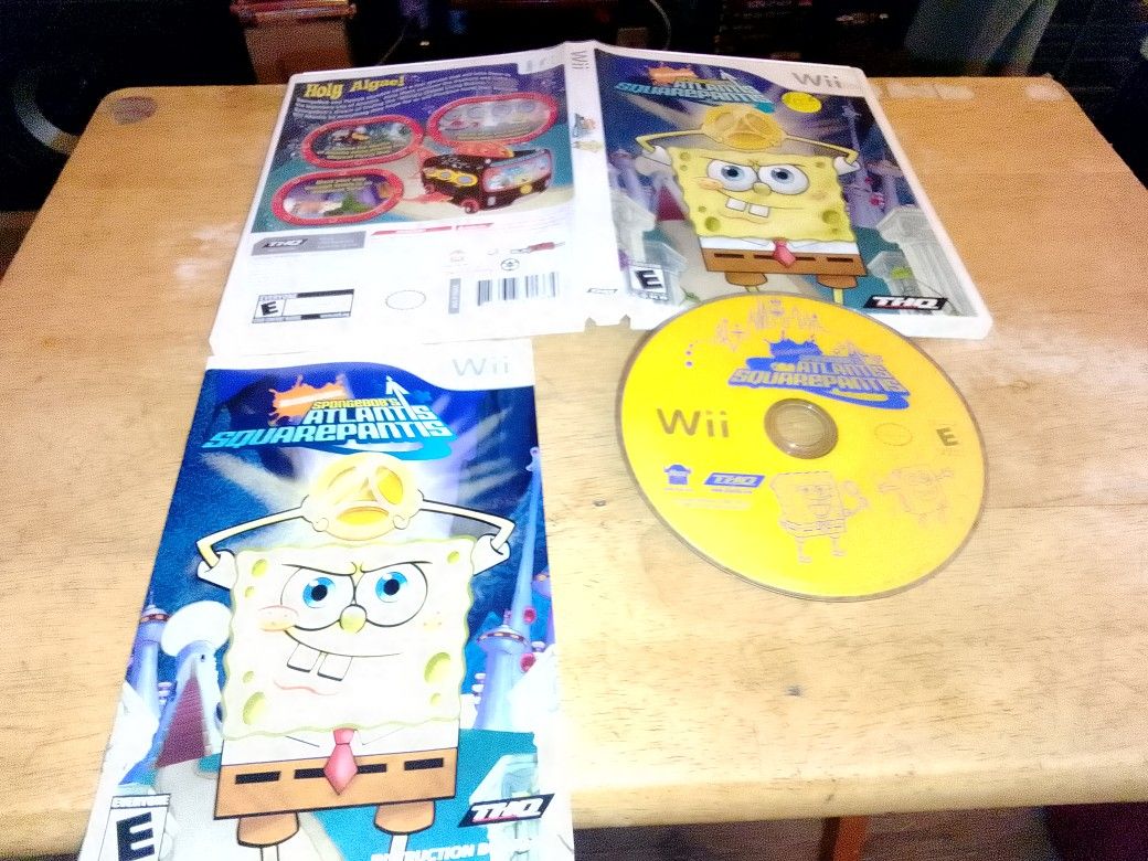Wii Game SpongeBob's Atlantis Squarepantis 