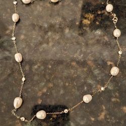 Japanese Akoya White Pearl Necklace