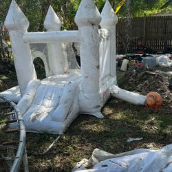 Little Girls Jumping Castle