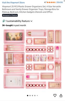 Pink Drawer Organizers