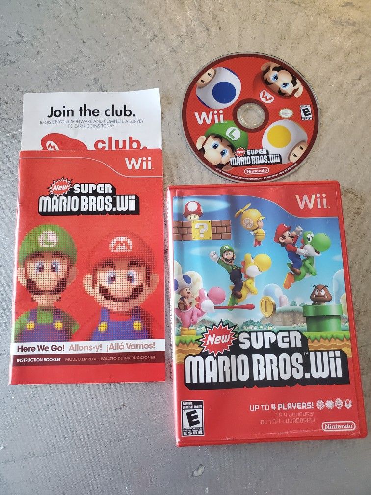 Nintendo Wii New Super Mario Bros video game