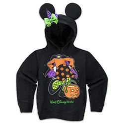 Disney Girls Hoodie - Minnie Witch Ear Hoodie For Girls