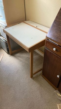 Small Art Table Desk with Storage