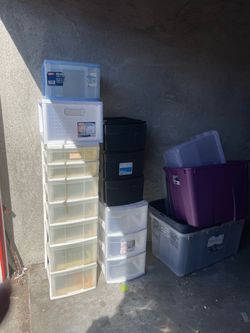 Multiple storage containers drawers