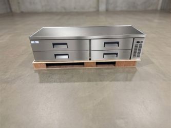 NSF 84 inches Refrigerated 4 Drawers Chefs Base CB84