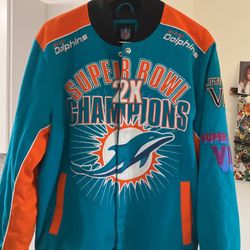 Exclusive G111 Miami Dolphins Superbowl Bomber Jacket