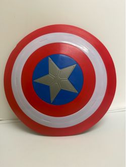 Captain America Shield.Shield Lights Up To The Touch...And Talks Button