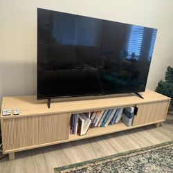 tv  55" TCL roku  + stand de tv