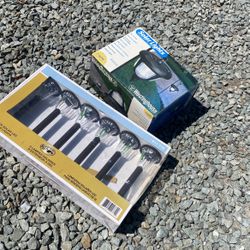 1-6 Pack Solar Led Walk Lights and 1-2 Lights Both Brand New 