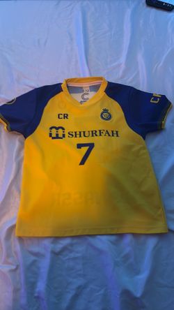 Cristiano Ronaldo Al Nassr 2022-23 Home Jersey #7 - Youth Size 12 (11-12 Years)